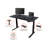 Adjustable Metal Base Standing Desk-60317140-60317141