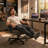 Ergonomic Faux Leather Swiveling PC & Racing Game Chair-663865371
