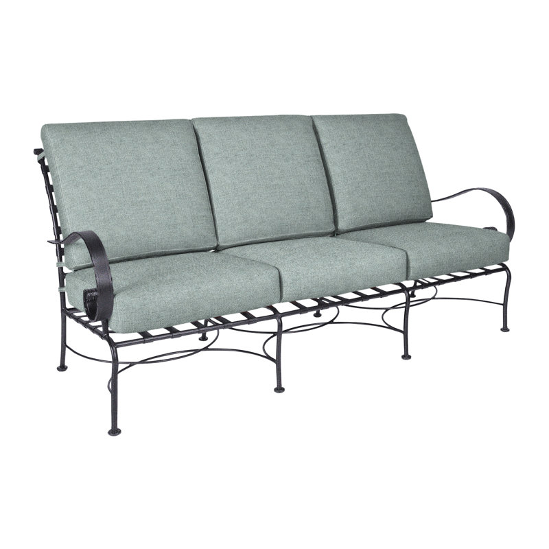Classico Outdoor 3 - Seat Patio Sofa, Graphite, Cast Lagoon