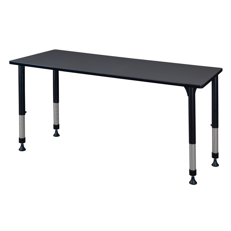Table de formation à hauteur réglable Albaugh, Gris, H 34 po x L 72 po x l 24 po