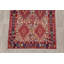 Tapis en coton beige/rouge 4 pi x 6 pi 9 po one-of-kind à la main noué la new Wales