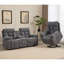 Ensemble de salon inclinable 2 pièces en microfibre avec surdimensionné fauteuil releveur et causeuse manuelle-123333324