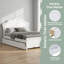 Lit plateforme simple en bois avec tête de lit et lit gigogne simple-1269268983