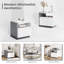 Table de chevet moderne avec compartiment ouvert Nightstands-865231547