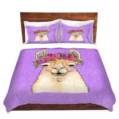 Ensemble de housse de couette guirlande llama