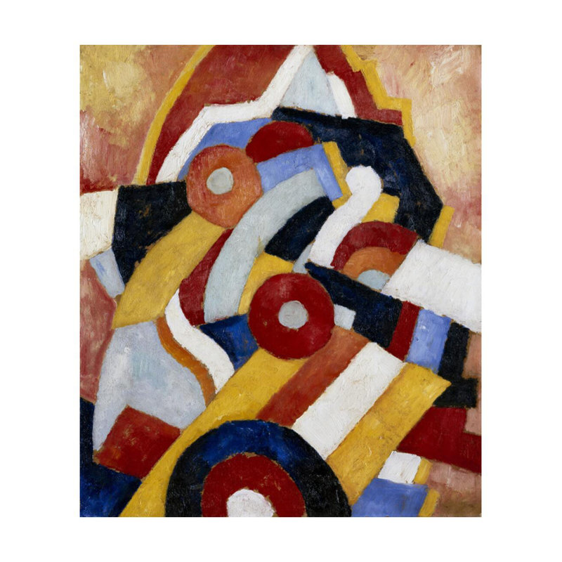 «Abstraction» par Marsden Hartley - Estampe numérique, H 28 po x l 22 po