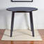 Table de salle à manger Berenike Mid-Century ronde brun foncé, H 29,5 po x l 35,5 po x P 35,5 po