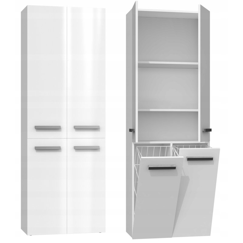 Cambree Linen Cabinet, High-gloss White