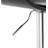 Contemporary Swivel Adjustable Barstool With Padded Seat And Back, Black