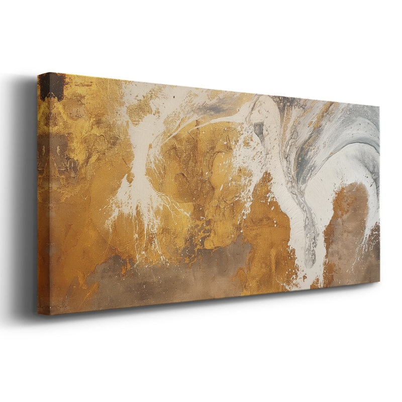 Abstract Series 4 #LXXIV-Wide Gallery Wrapped Canvas, H 12 po x l 30 po