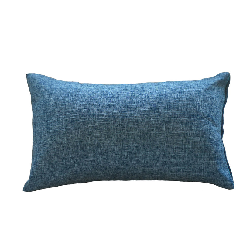 Coussin décoratif, Bleu, H 12 po x l 20 po