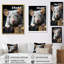«White Cute Rodent Portrait III», reproduction sur toile encadrée-91391094-91391095