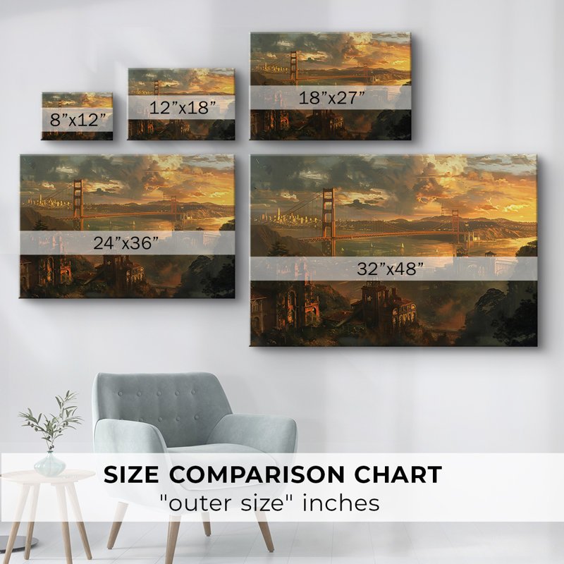 Série paysage - Cxxxix - Cavas enveloppés de galerie, 32 x 48