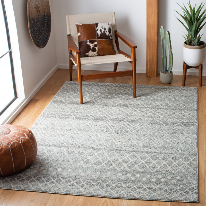 Tabares Geometric Area Rug, Rectangle 155 x 229 cm