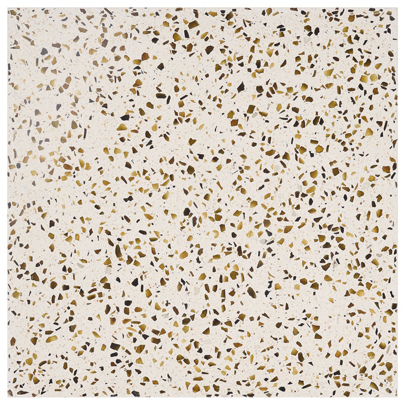 Veritas Terrazzo 16X16 Polished Terrazzo Tile, Brown/Beige