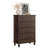 47" Tall Vintage 6 Drawer Wood Dresser with Carved Handles & Tapered Legs for Bedroom-638579730