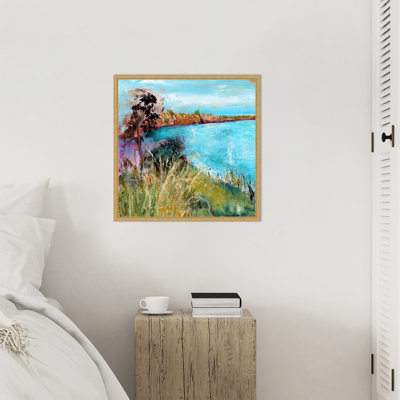 Calm Bay by Burton Framed Canvas Wall Art Print
