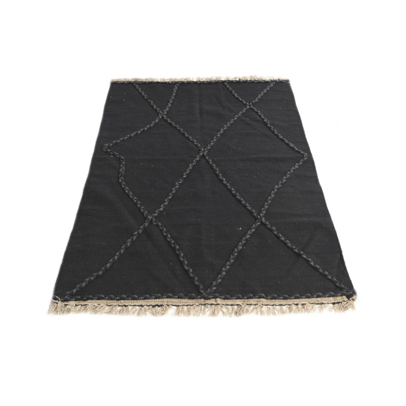 Tapis noir Noor