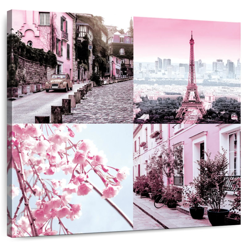 Sireci Pink Paris Pop II, 16" H x 16" W
