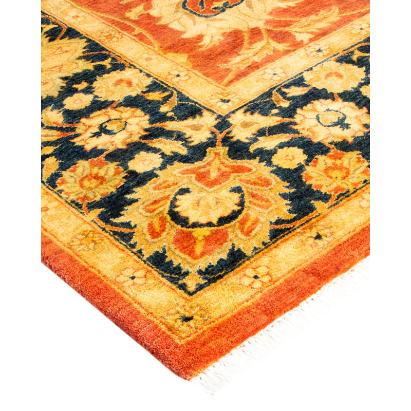 Hayner One-of-a-Kind Hand-Knotted New Age 7'1" Round Wool Area Rug in Brown/Beige