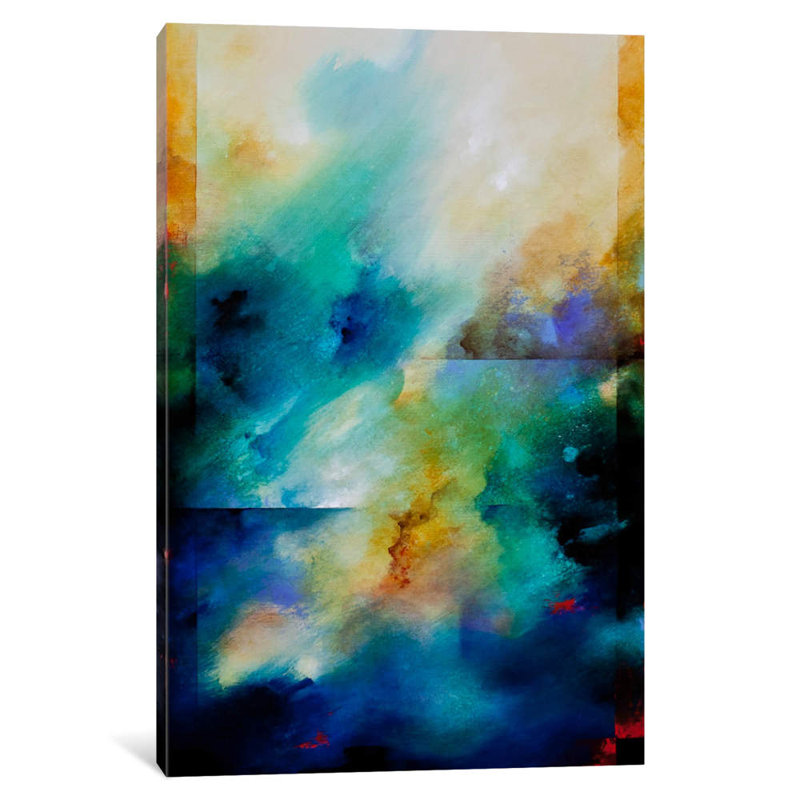Aqua Breeze by CH Studios - Wrapped Canvas Print, 20.32 cm H x 30.48 cm W