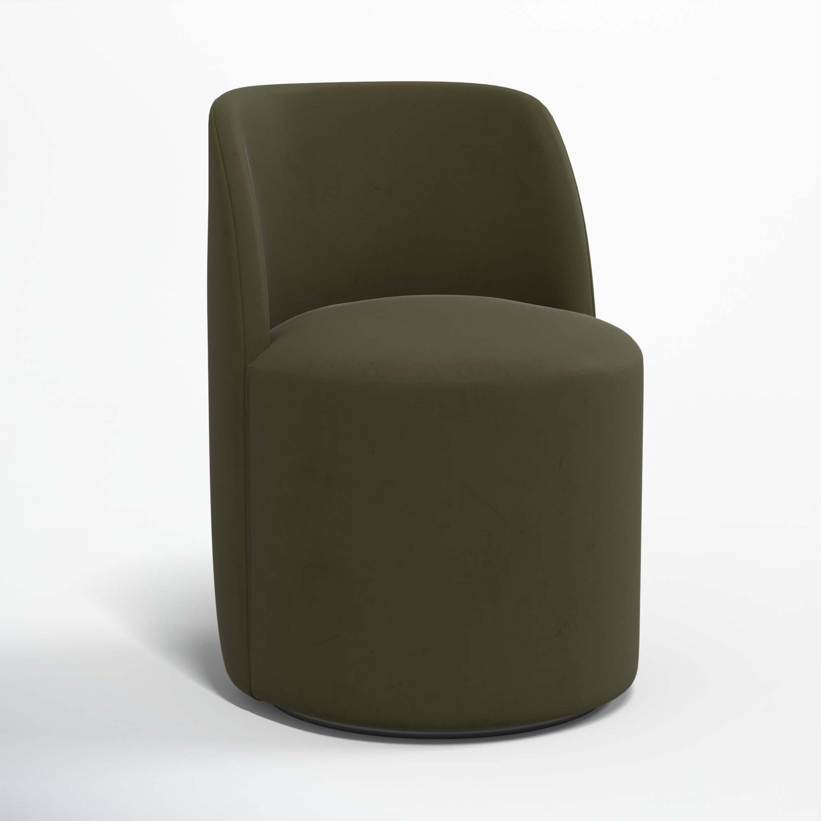 Begonia Swivel Dining Chair, Classic Loden Velvet