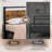 Storage With LED lights Full Headboard-Tête de lit, Headboard With Charging Station-1912796739