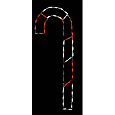 Candy Cane LED Display (Red/White)