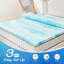 Surmatelas en mousse viscoélastique gélifiée de 3 pouces avec surmatelas épais, tourbillonnante et respirante -313590763-313590765
