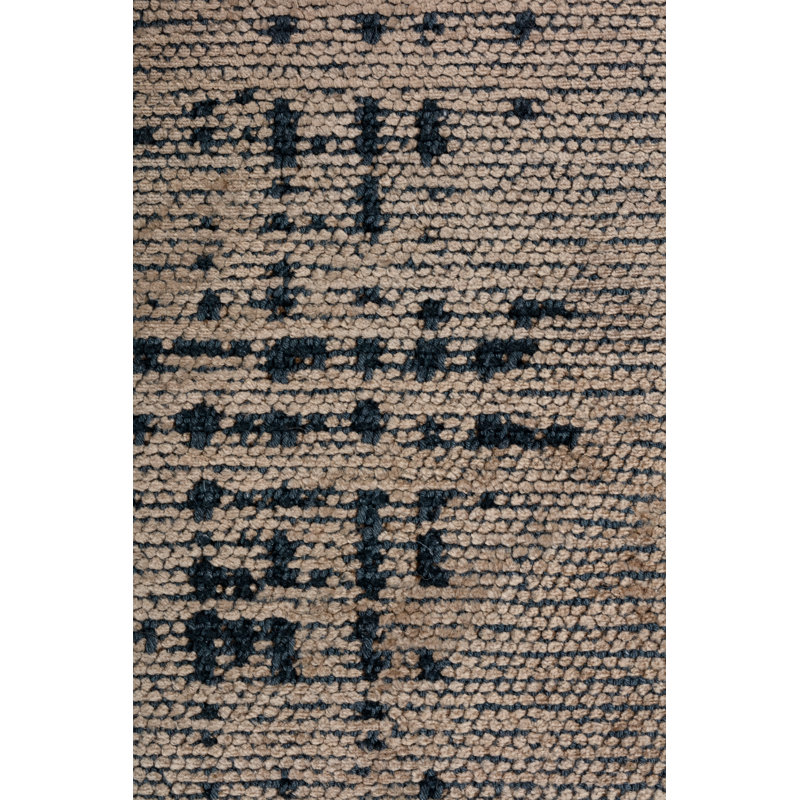 Tapis abstrait brun clair / noir Rapture, Rectangle 7 pi 10 po x 11 pi 2 po
