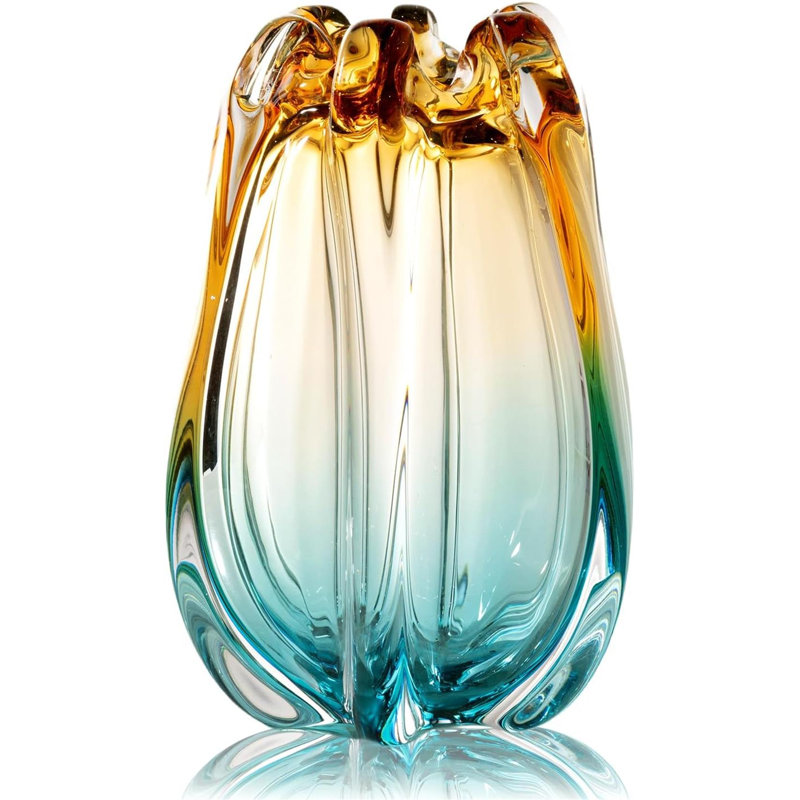 Hand-Blown Glass Vase