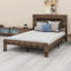 Structure de lit plateforme en bois avec tête de lit à DEL avec rangement et 2 USB, grand rangement sous le lit-187981108