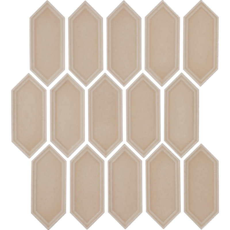 Carreau de mosaïque en céramique émaillée 2 x 5 Daltile Luminique (12 pièces par carton) (8,76 pieds carrés par carton), Dune