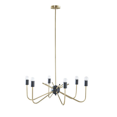 Lustre en métal 6 lumières