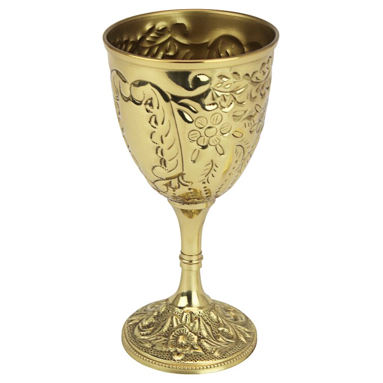Chalice Goblet Brass,Goblet Brass Drinking Glass Tumbler Cup Brass