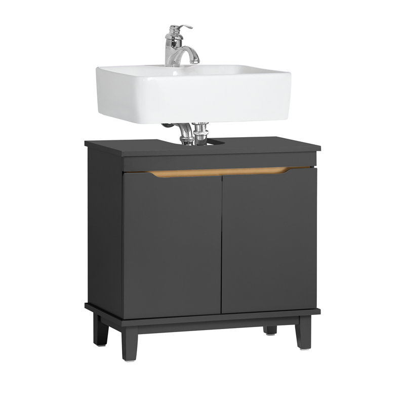 Aayra 60cm Single Bathroom Vanity Base Only in Blue, Grey