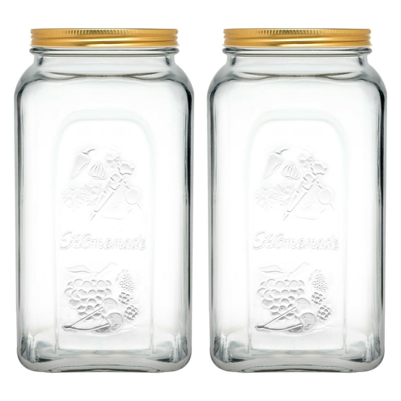 Glass Jar - Set of 2