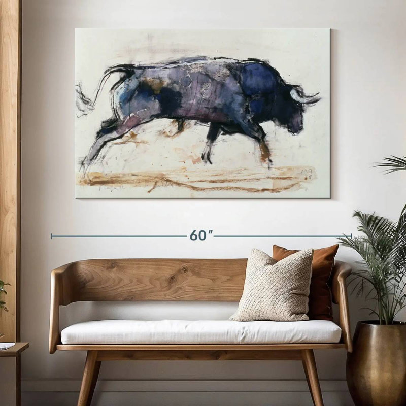 Brampt Charging Bull 1998, 34'' H X 51'' W
