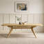 Ensemble table et chaises de salle à manger extensibles de 78" à 96" avec 8 chaises rembourrées et roulettes dissimulées-834069371