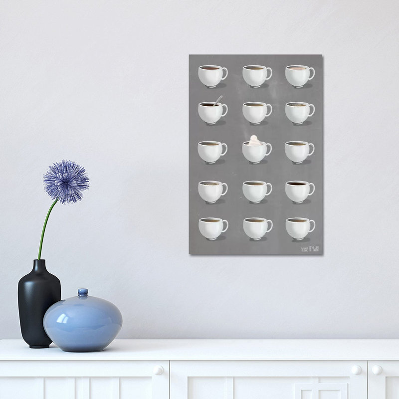 Give Me All The Coffee by House Fenway - Wrapped Canvas Print, 30.48 cm H x 45.72 cm W