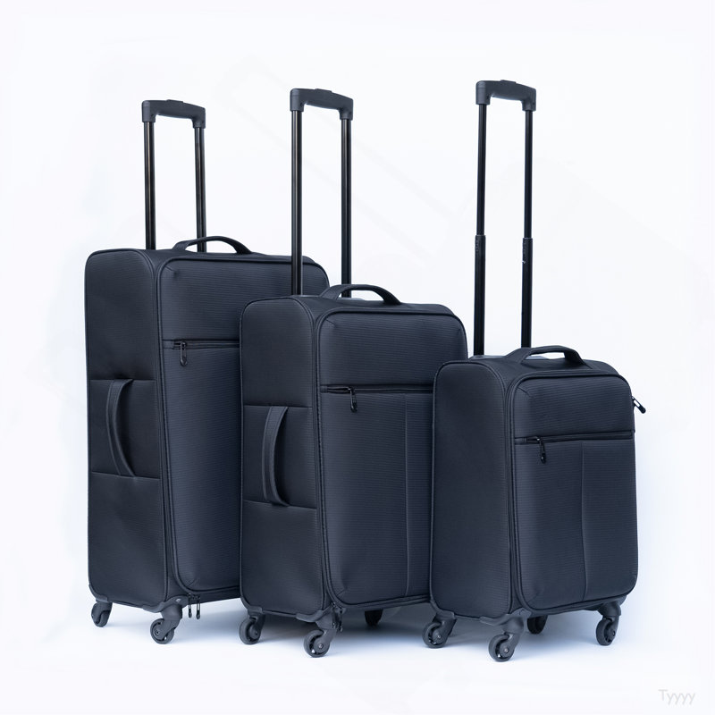 Valise Oxford en tissu noir (sans verrou de mot de passe)