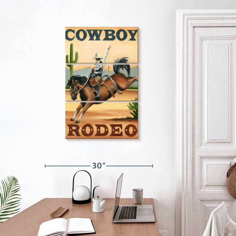Lelar Cowboy Rodeo, H 32 po x l 20 po