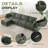 130" Modular Sectional Sofa With Storage, Oversized L Shape Convertible Cloud Sofa Sectional Couches For Living Room Comfy Chenille Deep Seat Couch With Chaise-856665629