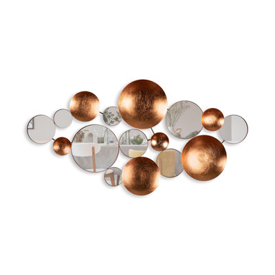 Nykeemah Hand-Painted Decorative Metal Wall Accessory, 45.7 x 23.6 x 1.6 inches | 100% Metal, Weight: 6.7 lbs | Unique Art Piece for Home Décor, Living Room, or Office | Color Variations Add Character to Your Space