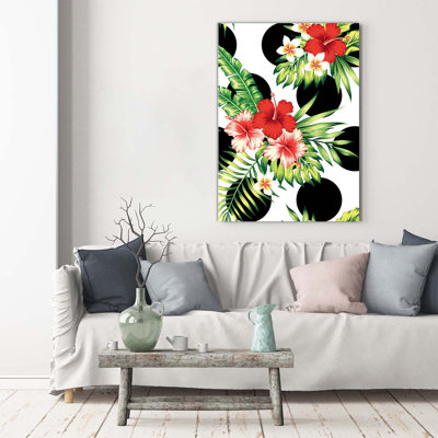 Hawaiian Pattern - Wrapped Canvas Print