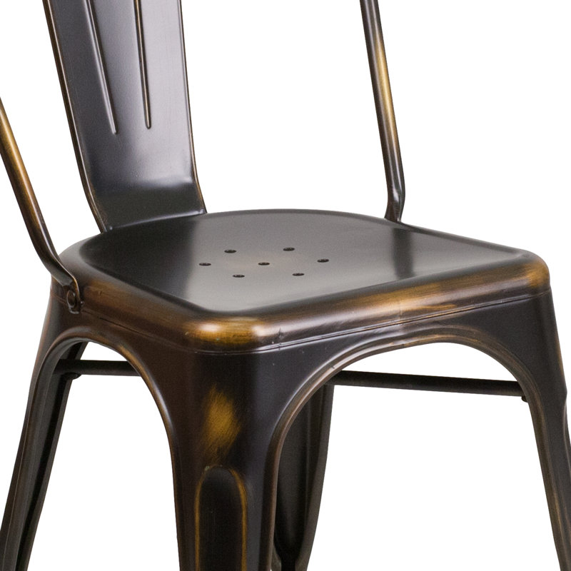 Chaise empilable Dickens, Cuivre vieilli