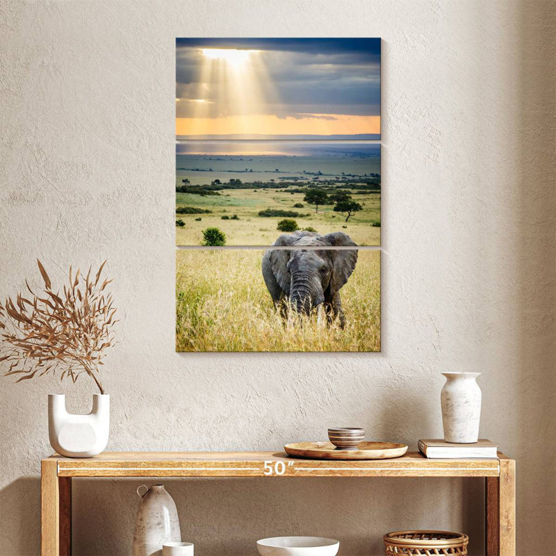 Brampt Savanna Elephant, 32" H x 20" W