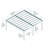 Palram - Canopia Oslo 20' D x 20' W Aluminum Polycarbonate Carport Canopy Black/Gray-130669187