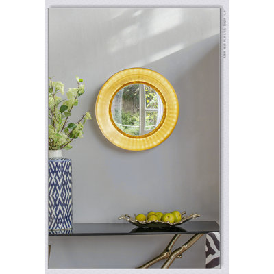Miroir mural D18,7 x 3,9 po avec éclairage DEL