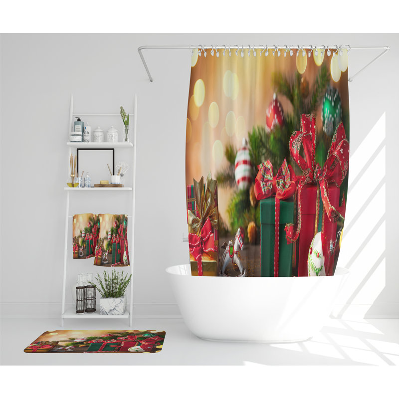 Lovisa Polyester Shower Curtain Set